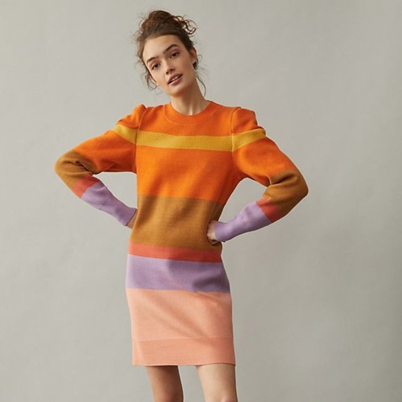 Anthropologie Farm Rio Striped Sweater 